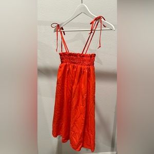 VICI red pocketed dress with tie straps